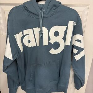Wrangler Teal Hoodie with Bold White Logo